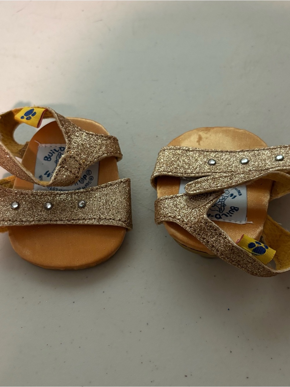 Glitter Strap build a bear Sandals like new.
